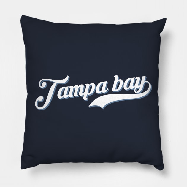 Tampa bay baseball Pillow by Sloop