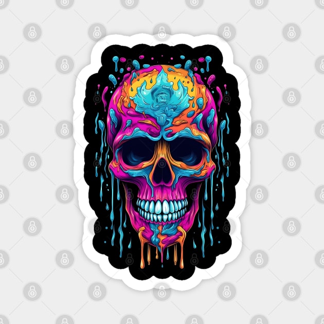 Horror Scary skull Magnet by MARK ASHKENAZI