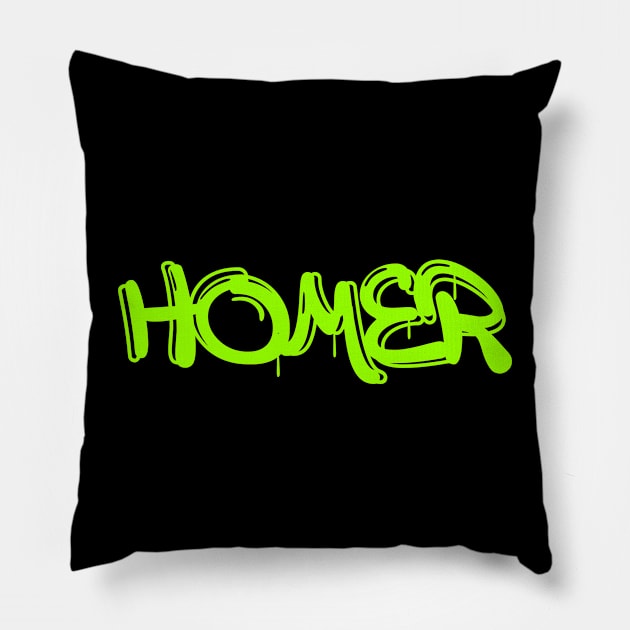 Homer Pillow by BjornCatssen