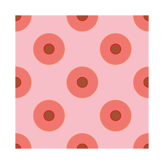 Pink vintage duplo dots by YamyMorrell