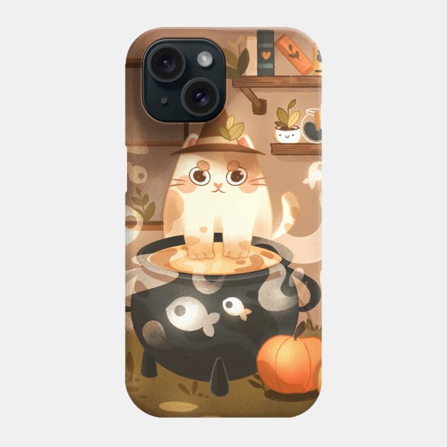 Witch Cat Phone Case by nic_ochoa