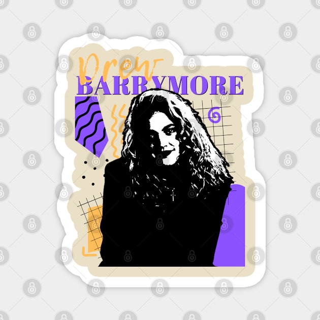 Drew barrymore retro style Magnet by FlowersVibes