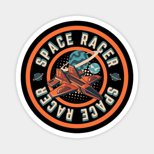 Retro Space Race Magnet