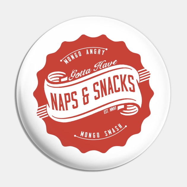 Naps and Snacks Pin by AngryMongoAff