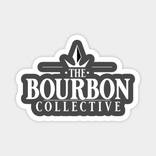 The Bourbon Collective Original Logo - White Text Magnet