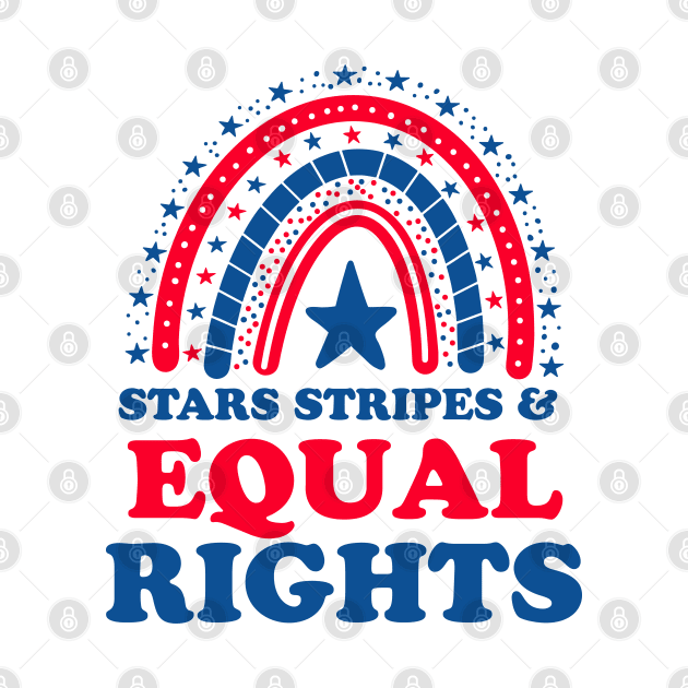 Pro Choice Boho Rainbow Feminist Stars Stripes Equal Rights by BadDesignCo