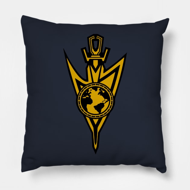 Terran Empire Gold Pillow by Darthatreus