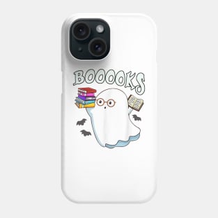 Cute Boo Read More Books Ghost Teacher Librarian Reading Phone Case