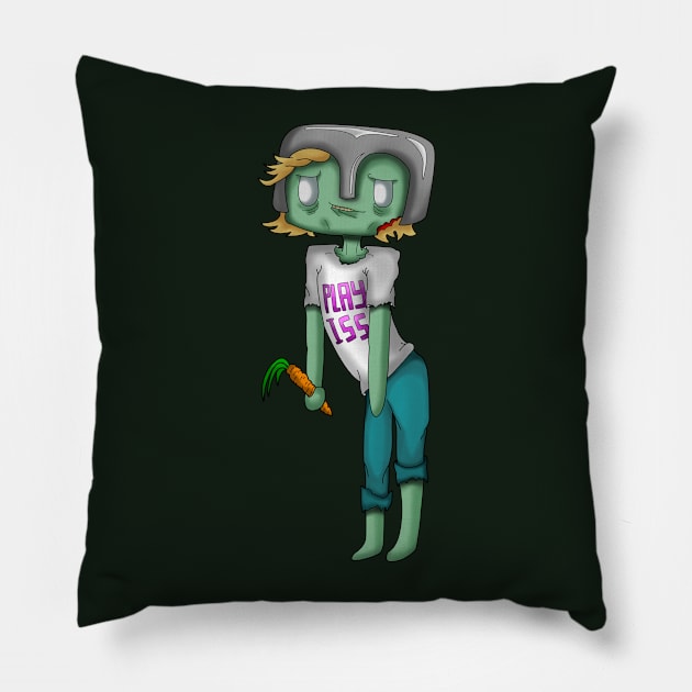 Zombie Play Pillow by ItsSimplySurvival