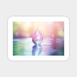 Water Drop Nature Serene Tranquil Peace Magnet