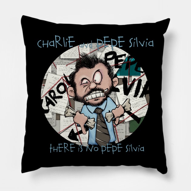 Charlie and Pepe Silvia Pillow by plane_yogurt