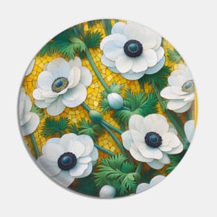Anemone Flowers Pin
