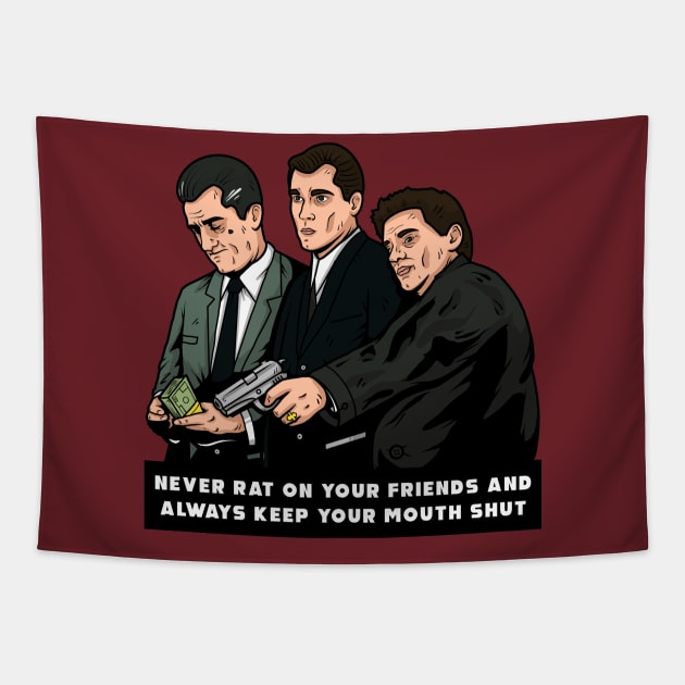 Goodfellas Good Vibes Tapestry by DiLoDraws