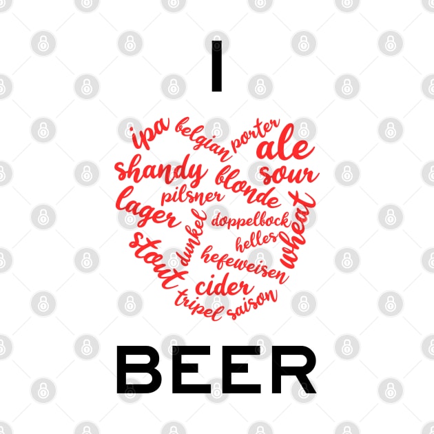 I Love Beer by StckrMe