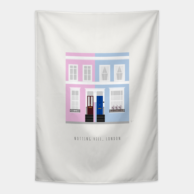 Colorful Houses in Notting Hill, London, England - Notting Hill