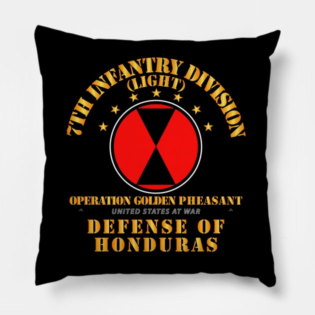 Golden Phesant - 7th Infantry Division Pillow by twix123844