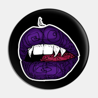 vampire lips Pin