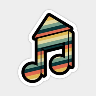 'Retro House Music' Awesome Music Vintage Gift Magnet