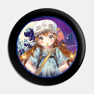 Graphic Art Platelet Comedy Japanese Anime Pin