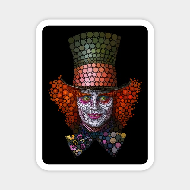 Mad Hatter - Johnny Depp Magnet by benheineart