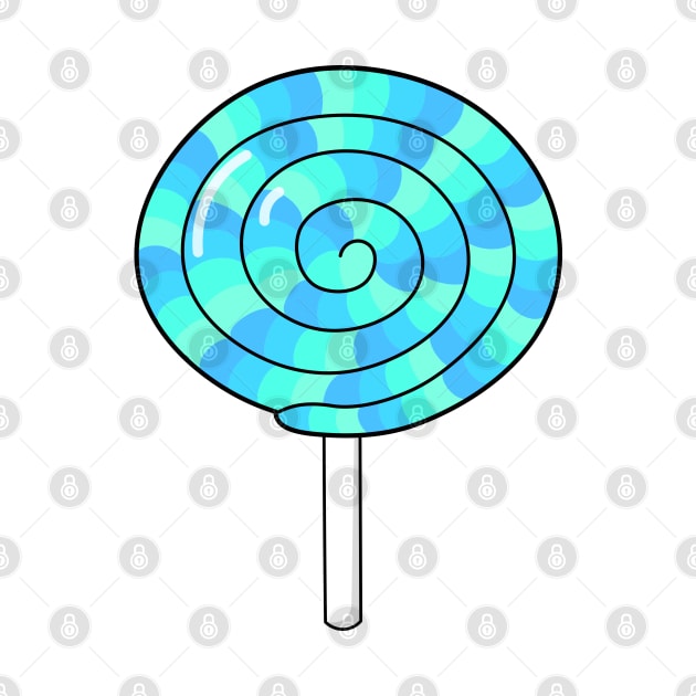 Pastel blue lollipop by Purrfect