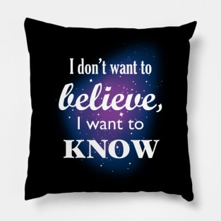 I don't want to believe Pillow