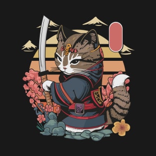 samurai cat T-Shirt