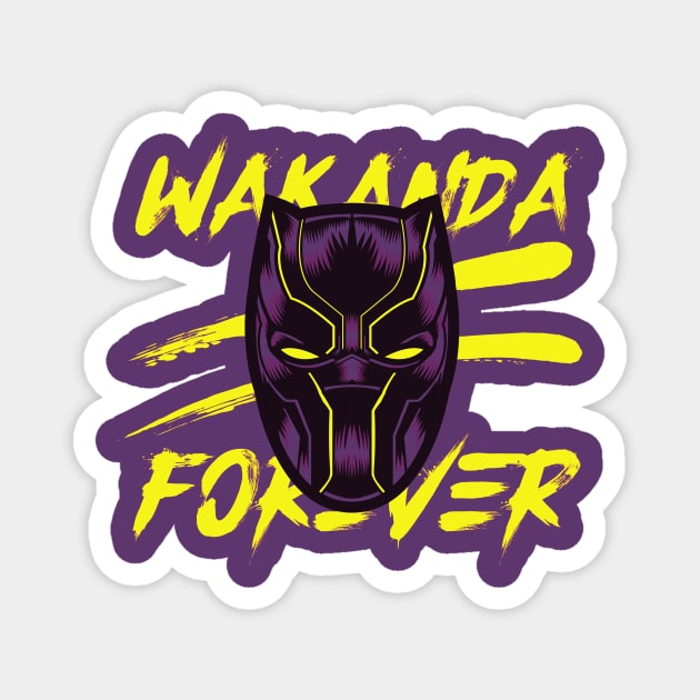 Wakanda Forever - RIP Chadwick Magnet by Maan_POD