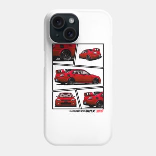 Impreza WRX STI Hawkeye Red, JDM Car Phone Case