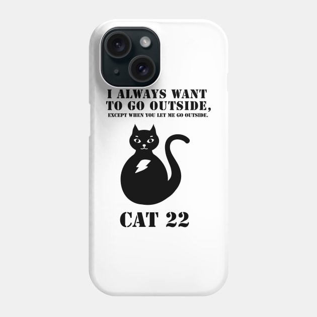 Cat 22 Phone Case by Markadesign