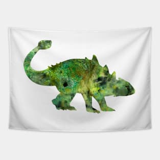 Ankylosaurus Watercolor Painting Tapestry