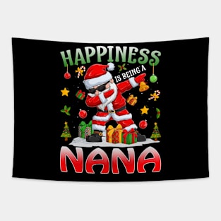 Happiness Is Being A Nana Santa Christmas Tapestry