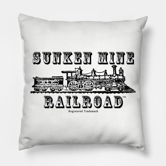 Sunken Mine Railroad Pillow by SunkenMineRailroad