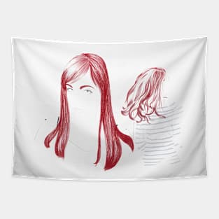 Red Hair Girls Tapestry