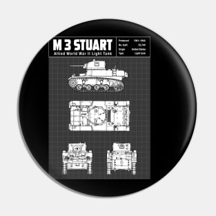 M3 STUART LIGHT TANK Pin