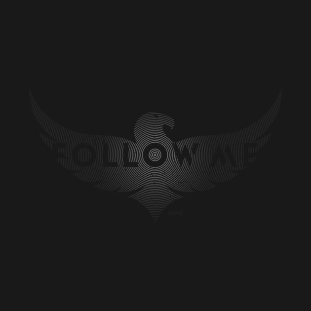 EAGLE FOLLOW ME, Mono, Ring Grid by VanIvony