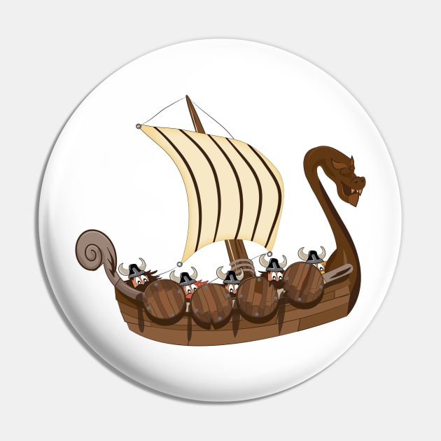 Viking Ship Pin by nickemporium1