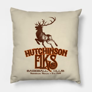 Defunct Hutchinson Elks Baseball Team Pillow