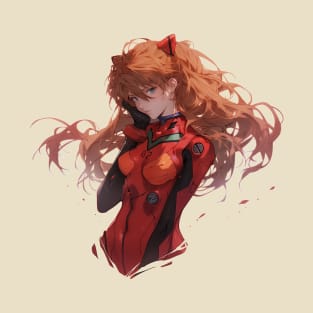 Asuka Langley Soryu evangelion Illustration 3 T-Shirt