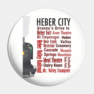 Sights of Heber City, Utah Pin