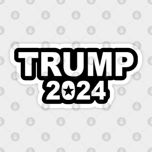 Trump 2024 Trump 2024 Sticker Teepublic Pass them out to friends and family, stick them on your car, just about anywhere you want to show your support for our great president donald trump! trump 2024