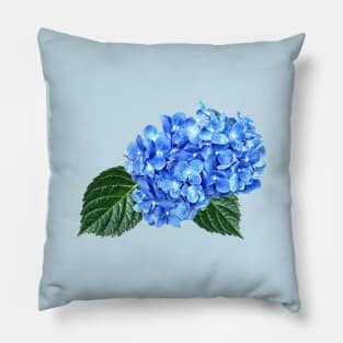 Blue Hydrangea Pillow