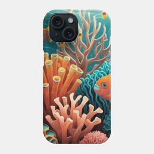 marine life coral reef biodiversity Phone Case