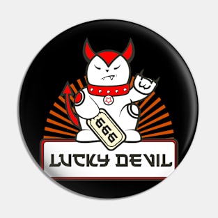 Lucky Devil Cat Pin