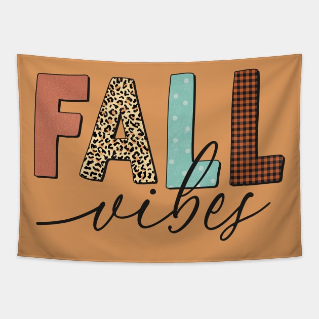 Fall Vibes Tapestry by Happii Pink