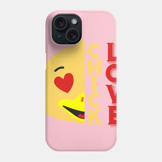 Cute Chick Love Design Phone Case by Imutobi