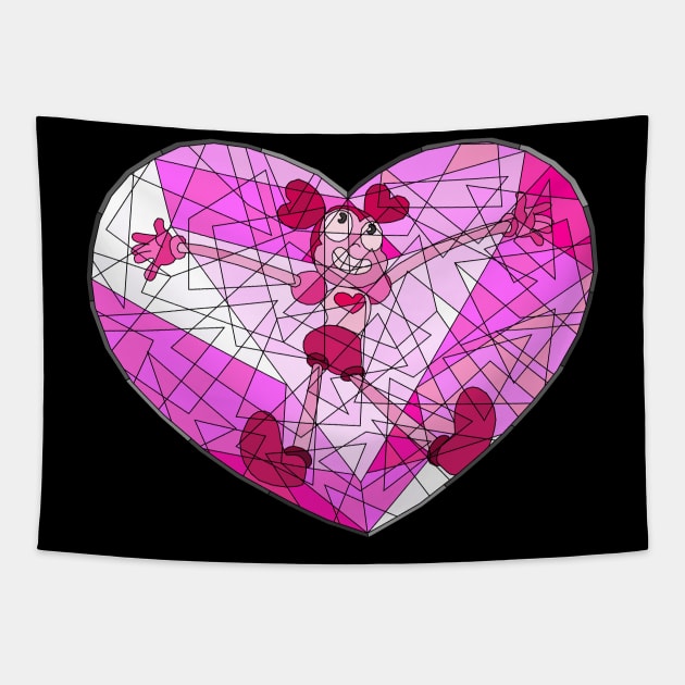 Stained Glass Happy Spinel Tapestry by gkillerb