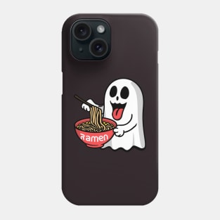 Ghost eating ramen noodles Phone Case