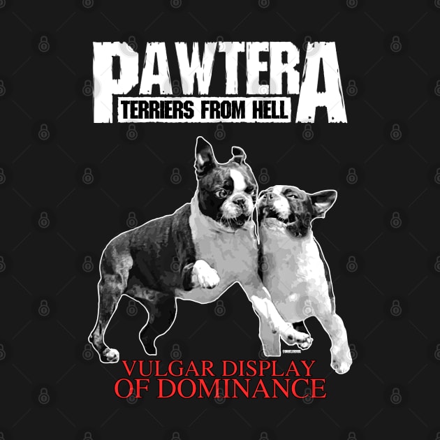 Pawtera // Terriers from Hell Heavy Metal Design by darklordpug