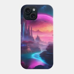 Futuristic Neon World Phone Case